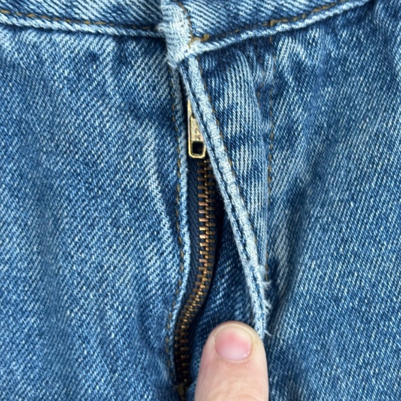 VTG 90s Little Levis Cargo Jeans Boys 7 Patches Jogger Parachute Elastic Cuff - Picture 7 of 16